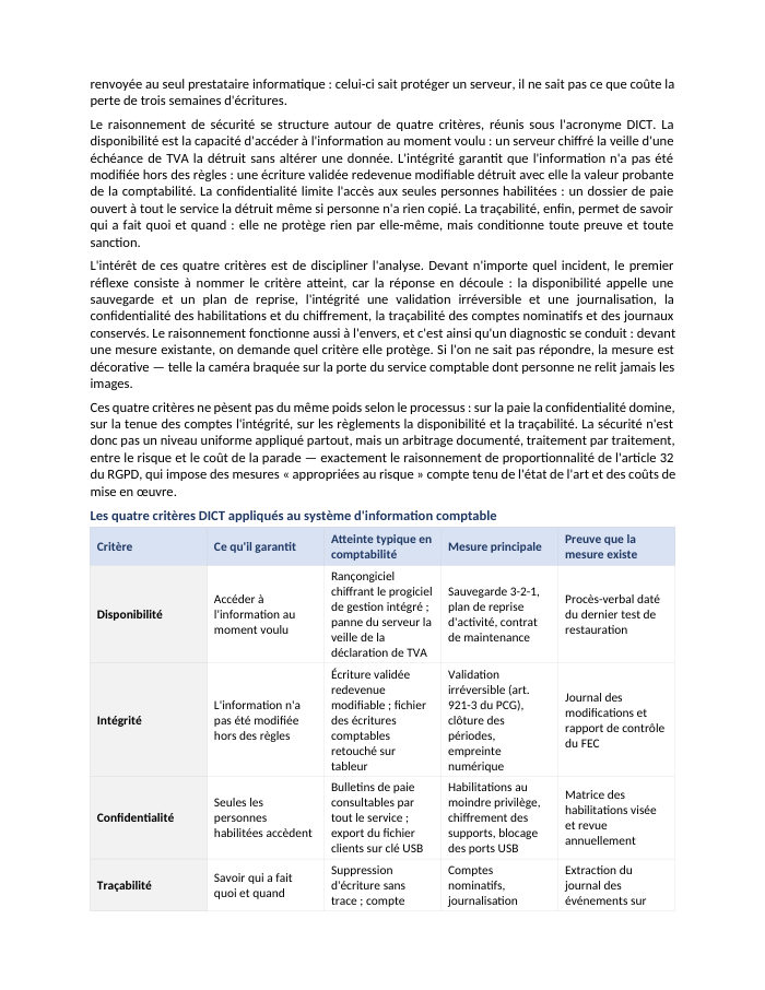Une page du cours CG P7.07