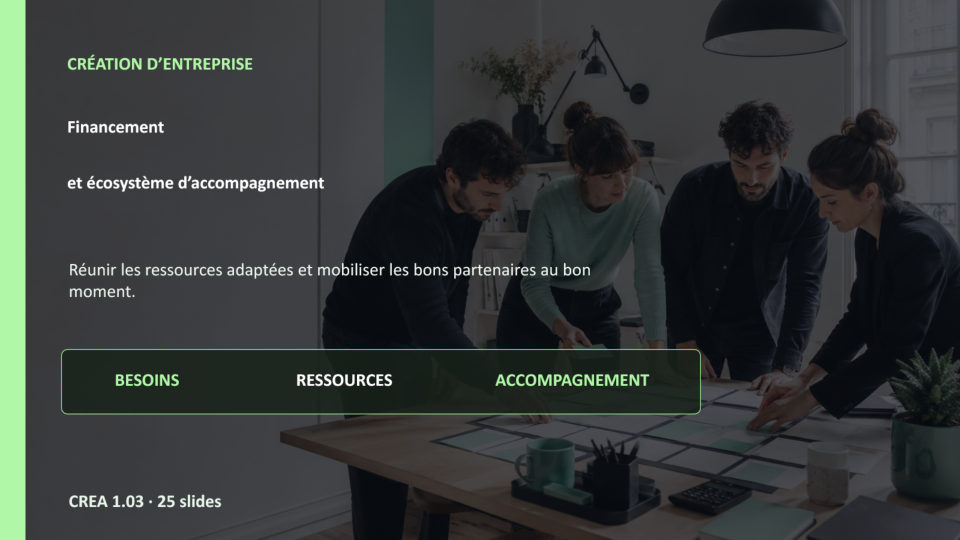 Première diapositive de la fiche CREA 1.03