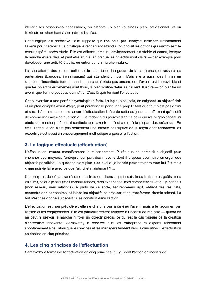 Une page du cours