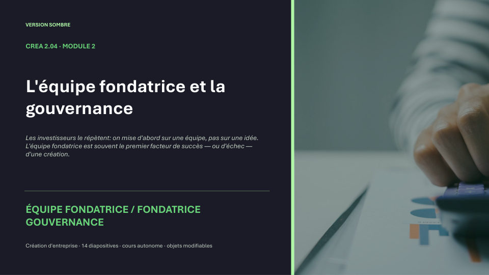 Première diapositive de la fiche CREA 2.04