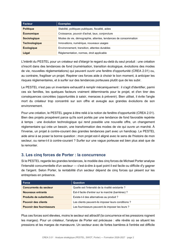 Une page du cours