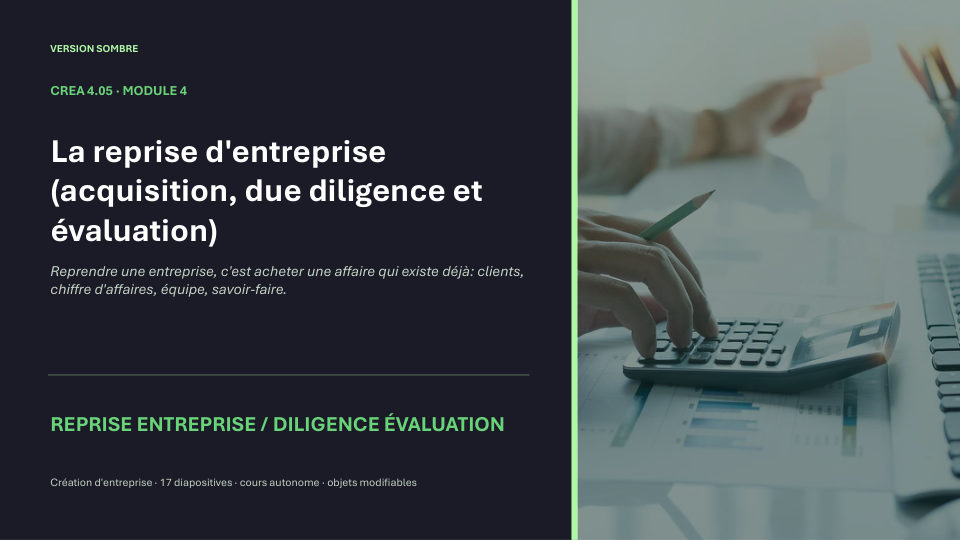 Première diapositive de la fiche CREA 4.05
