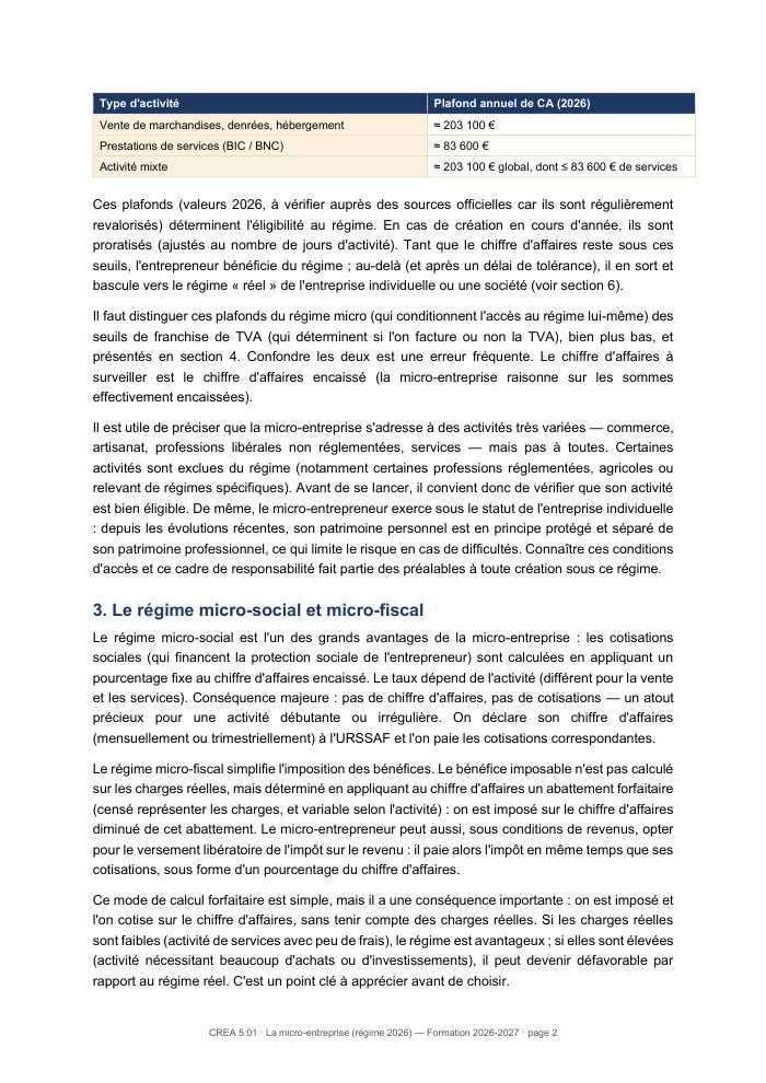 Une page du cours