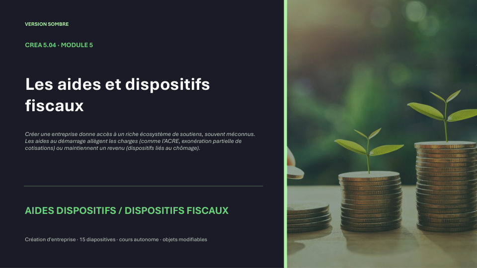 Première diapositive de la fiche CREA 5.04