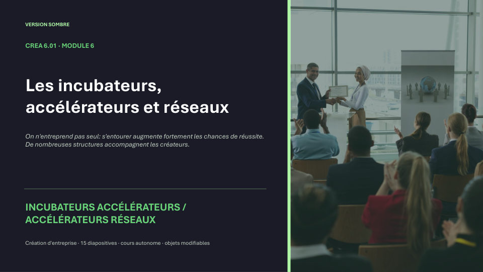 Première diapositive de la fiche CREA 6.01
