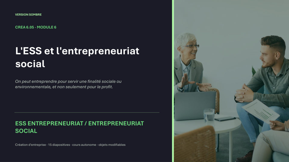 Première diapositive de la fiche CREA 6.05