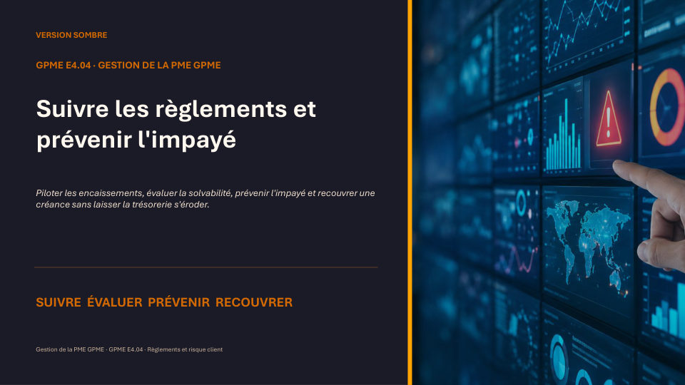 Première diapositive de la fiche GPME E4.04