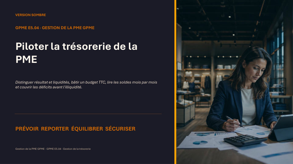 Première diapositive de la fiche GPME E5.04
