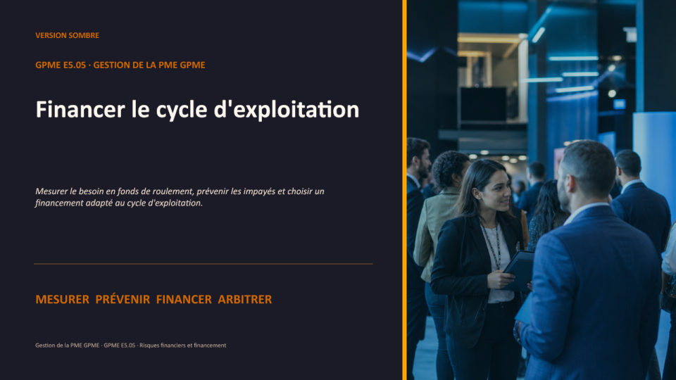 Première diapositive de la fiche GPME E5.05
