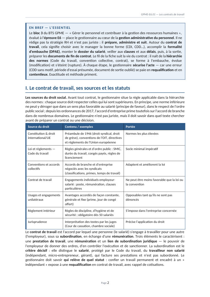 Une page du cours