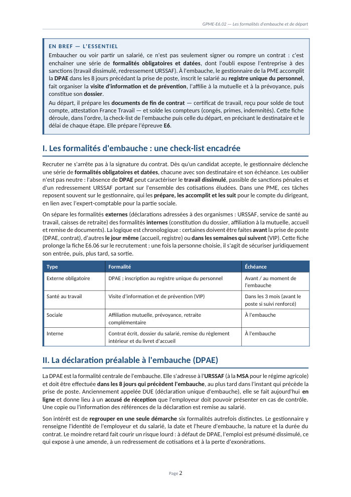 Une page du cours