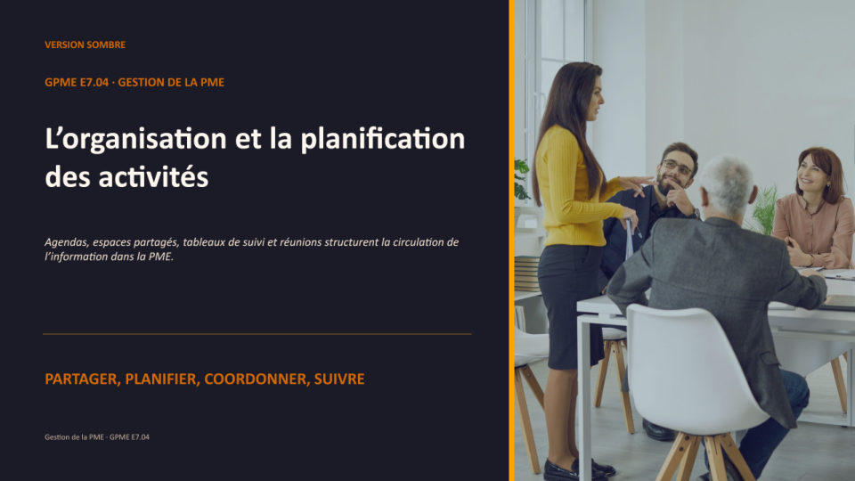 Première diapositive de la fiche GPME E7.04
