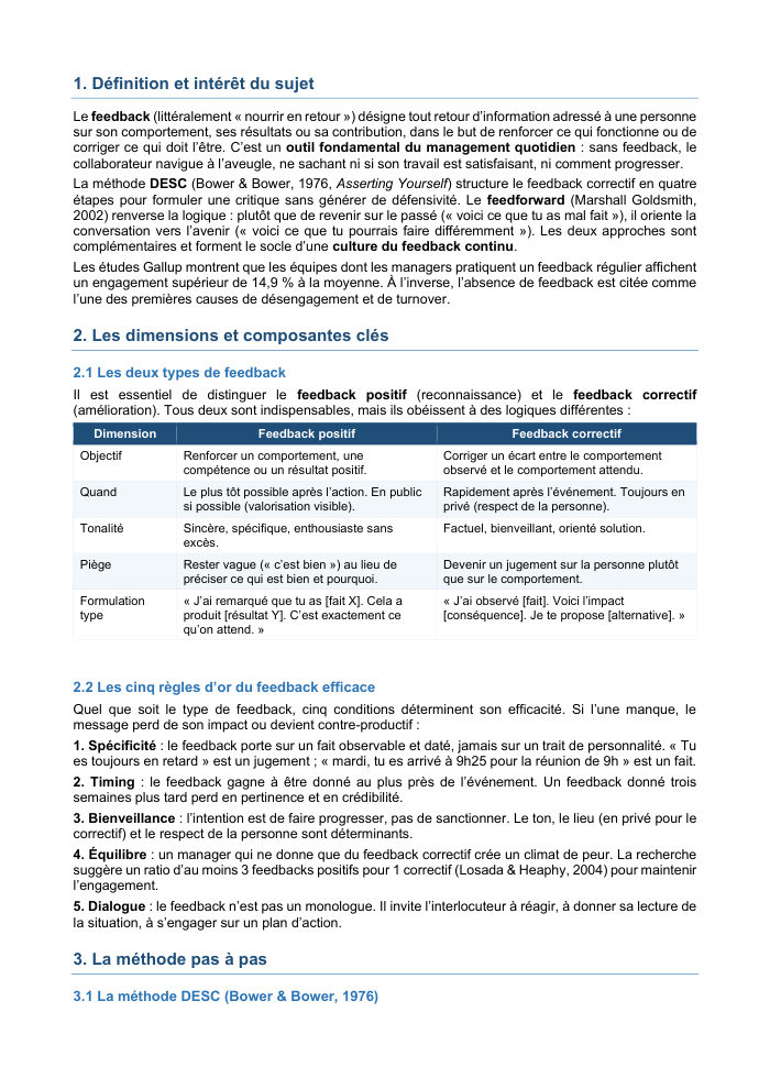 Une page du cours