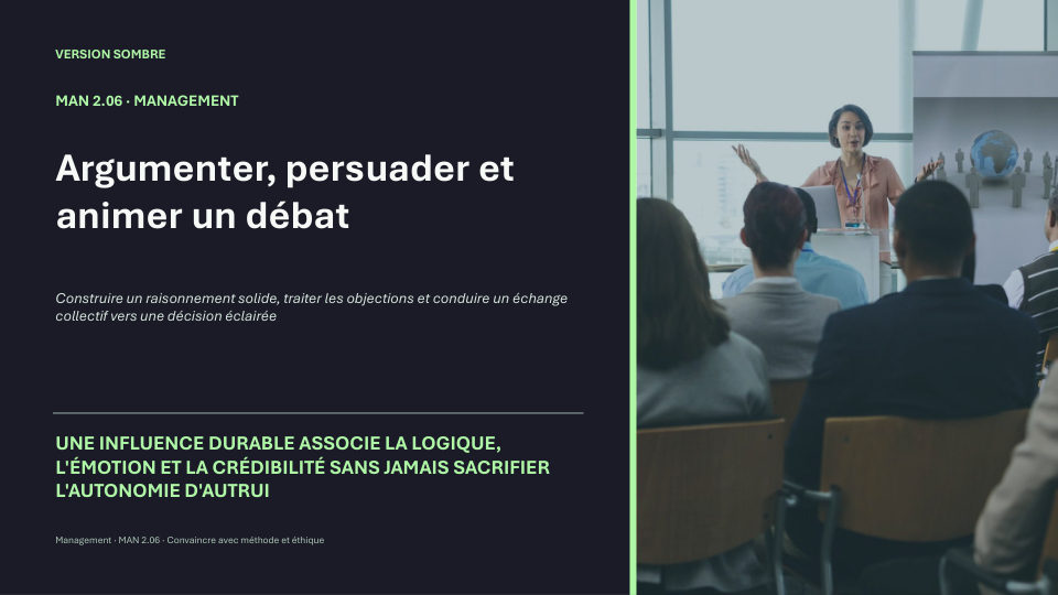 Première diapositive de la fiche MAN 2.06