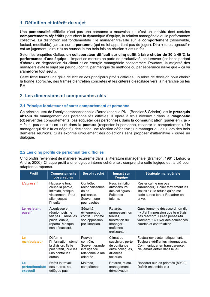 Une page du cours