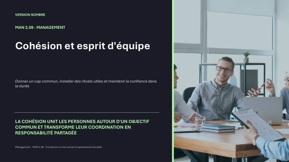 Première diapositive de la fiche MAN 2.09