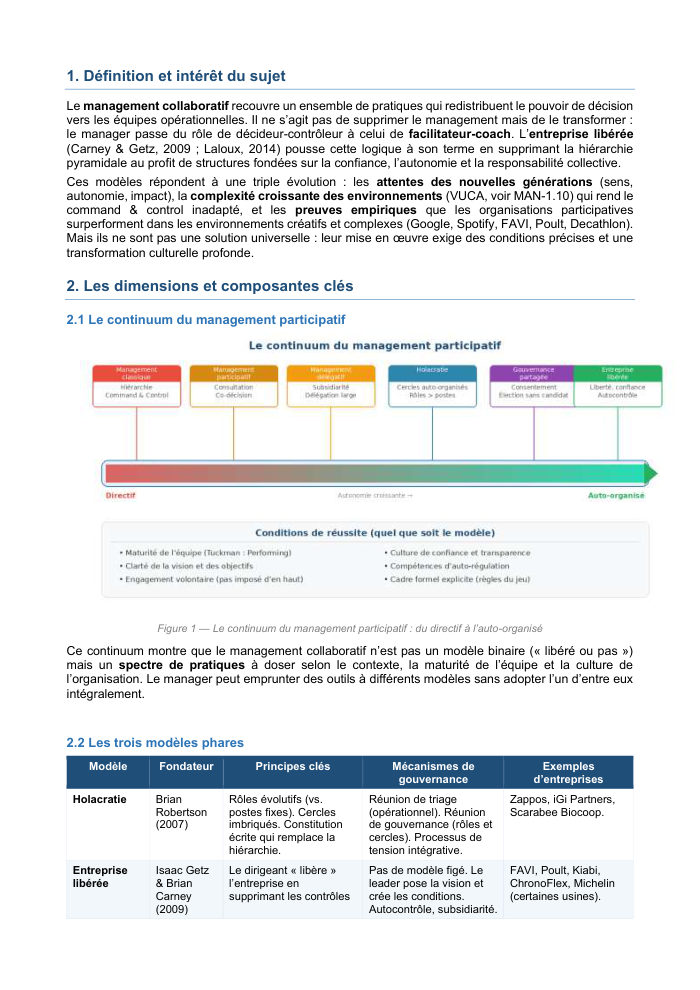 Une page du cours MAN 2.11