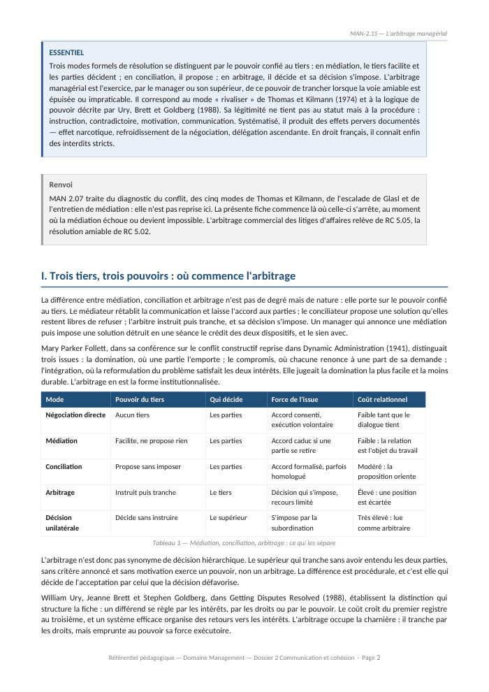 Une page du cours