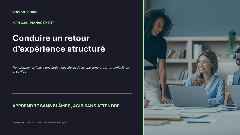 Première diapositive de la fiche MAN 3.08