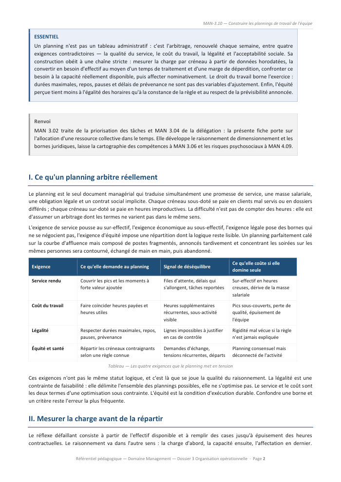 Une page du cours