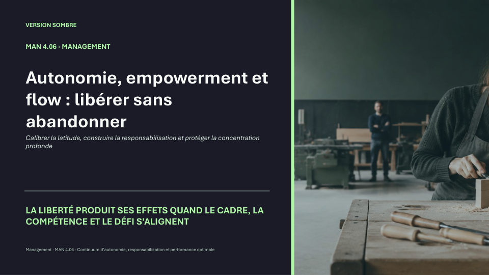 Première diapositive de la fiche MAN 4.06