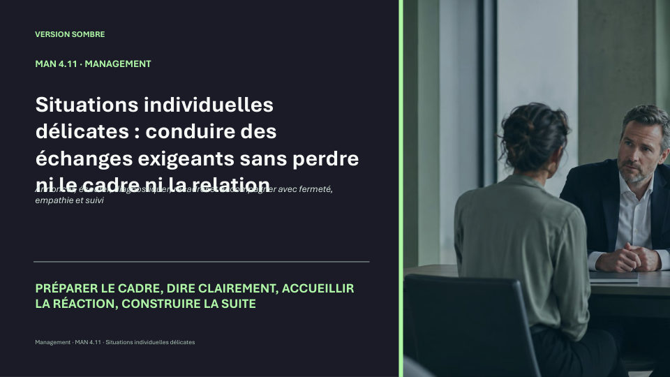 Première diapositive de la fiche MAN 4.11