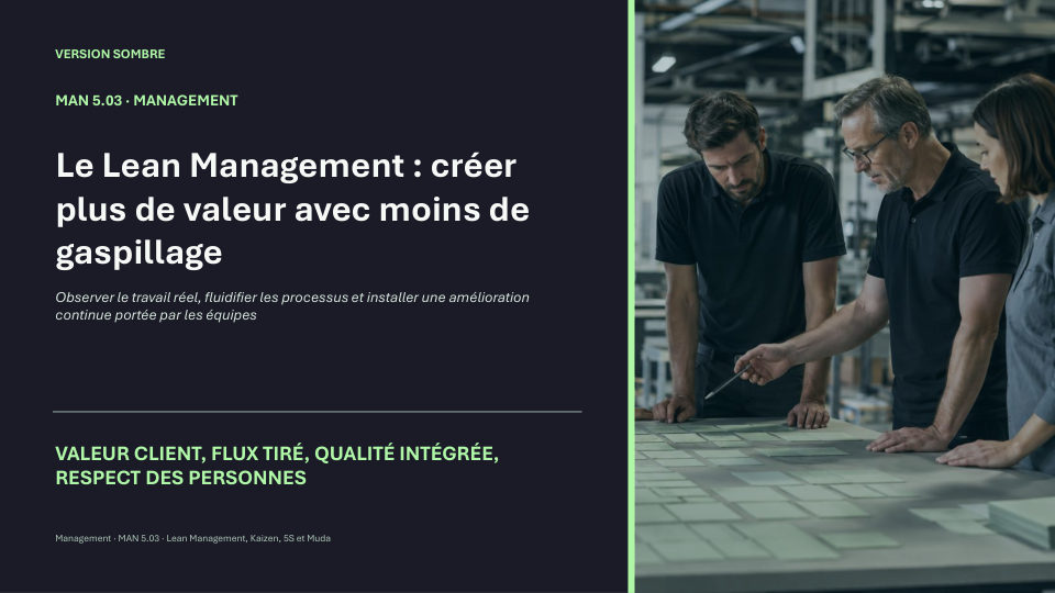 Première diapositive de la fiche MAN 5.03