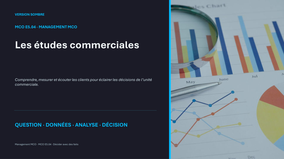 Première diapositive de la fiche MCO E5.04