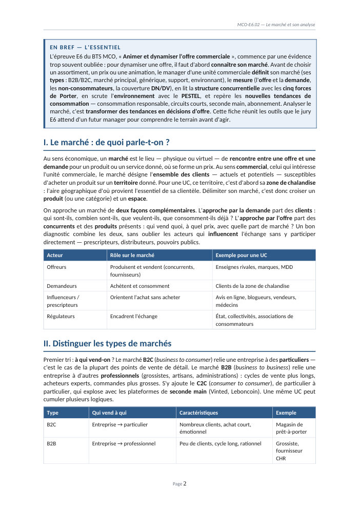 Une page du cours MCO E6.02