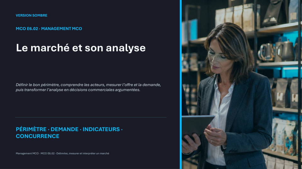 Première diapositive de la fiche MCO E6.02