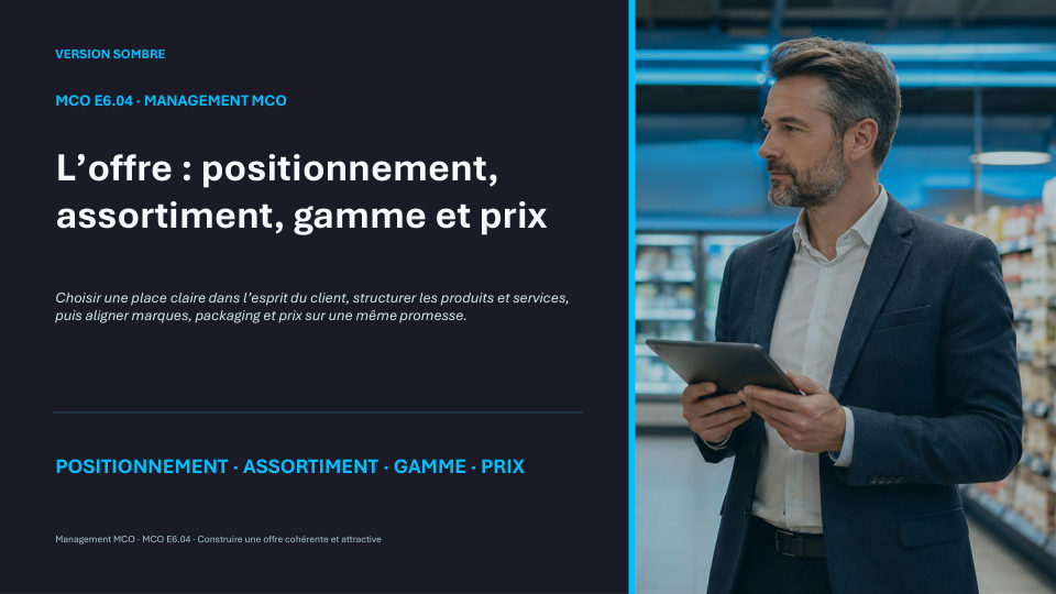 Première diapositive de la fiche MCO E6.04