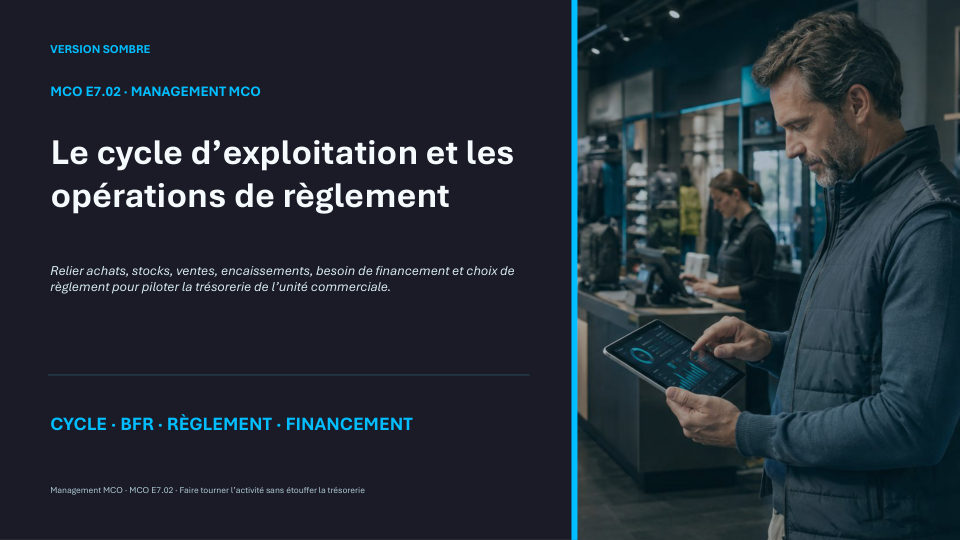 Première diapositive de la fiche MCO E7.02