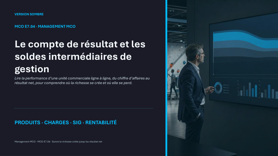 Première diapositive de la fiche MCO E7.04