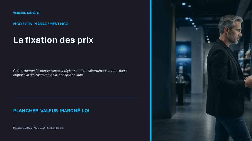 Première diapositive de la fiche MCO E7.06