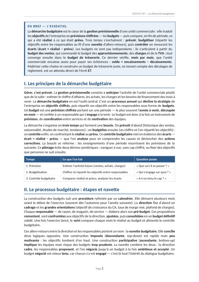 Une page du cours MCO E7.09
