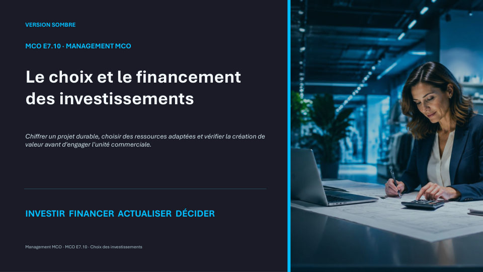 Première diapositive de la fiche MCO E7.10