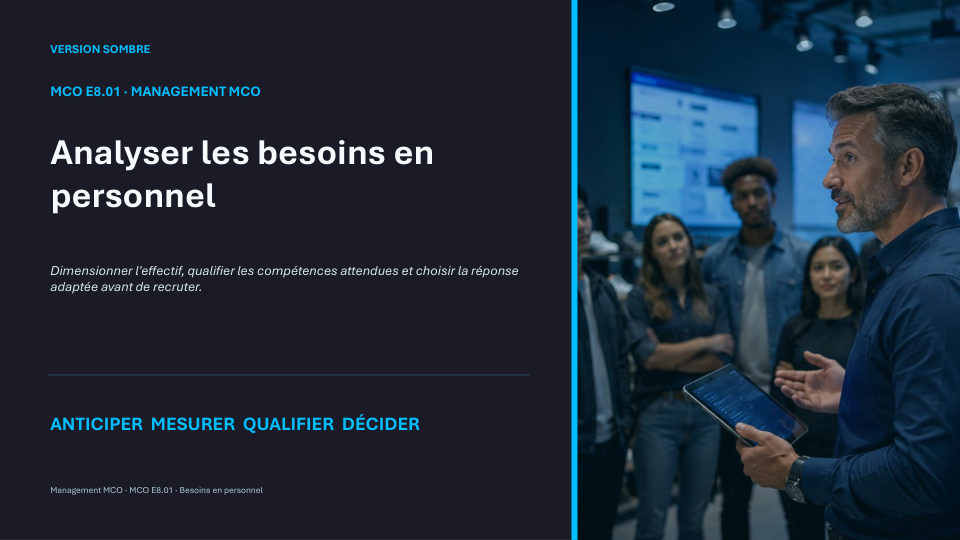 Première diapositive de la fiche MCO E8.01