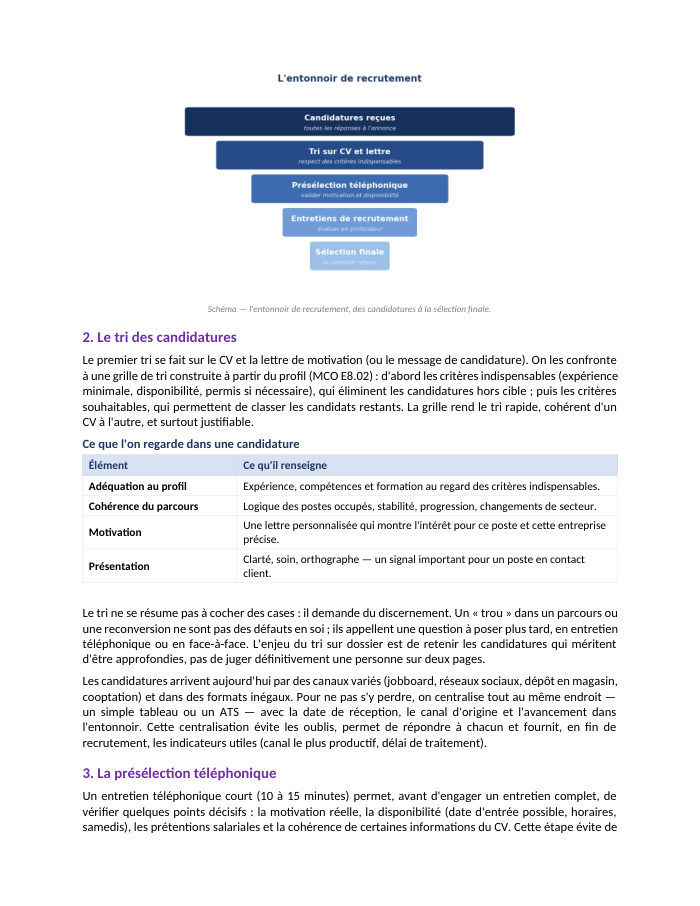 Une page du cours