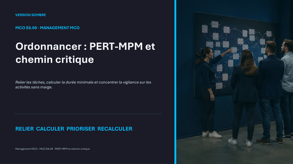 Première diapositive de la fiche MCO E8.09
