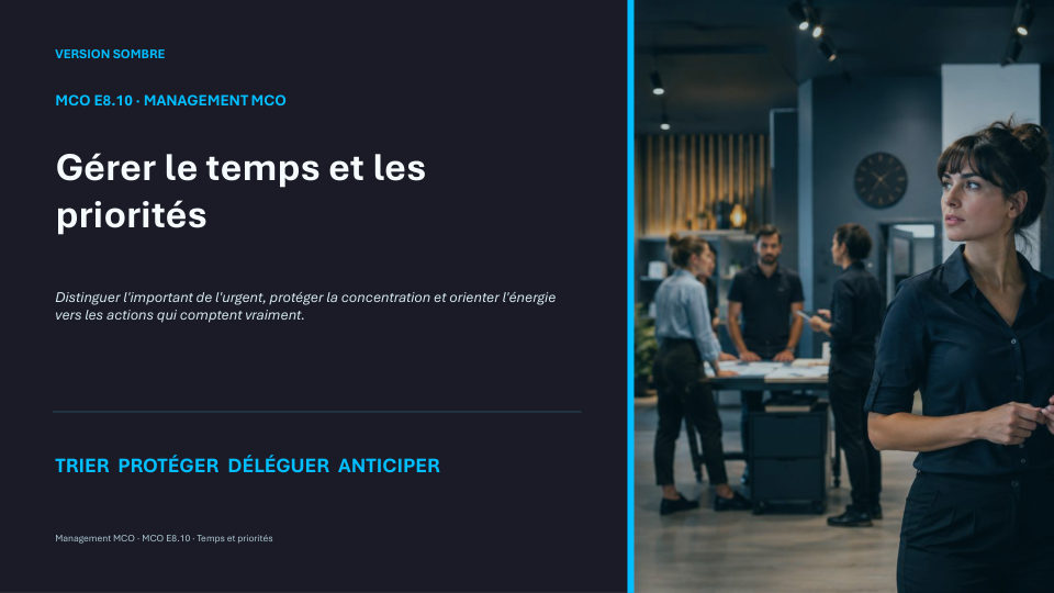 Première diapositive de la fiche MCO E8.10