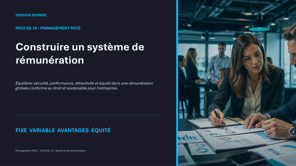 Première diapositive de la fiche MCO E8.16