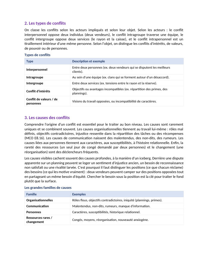 Une page du cours