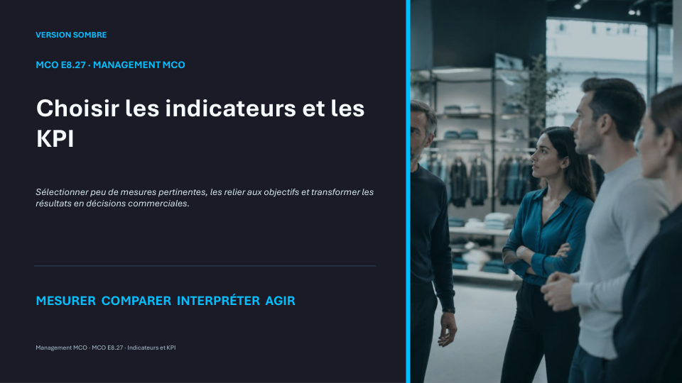 Première diapositive de la fiche MCO E8.27