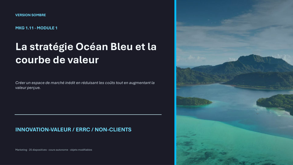 Première diapositive de la fiche MKG 1.11