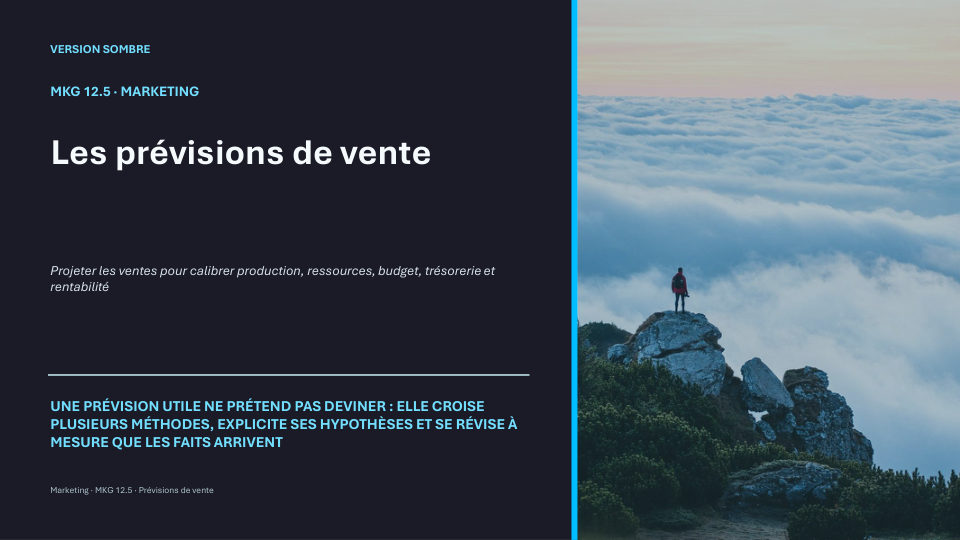 Première diapositive de la fiche MKG 12.5