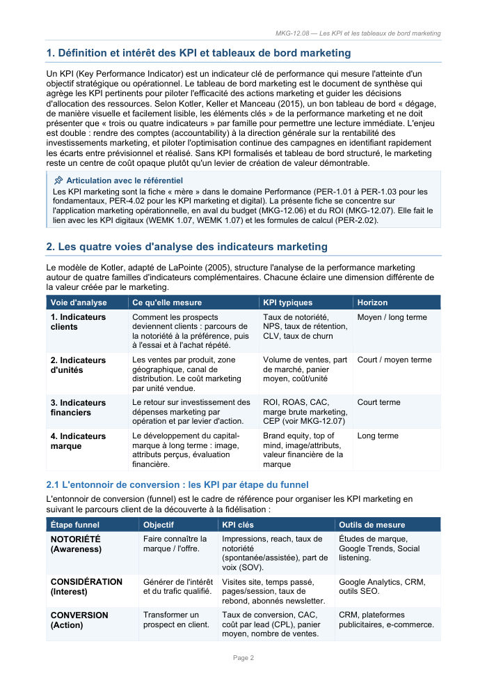 Une page du cours