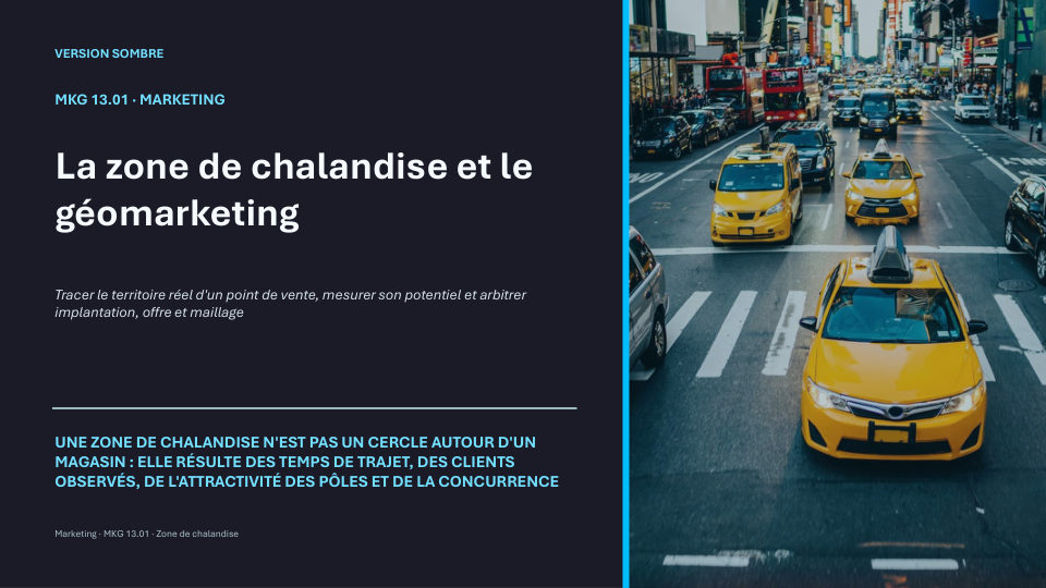 Première diapositive de la fiche MKG 13.01