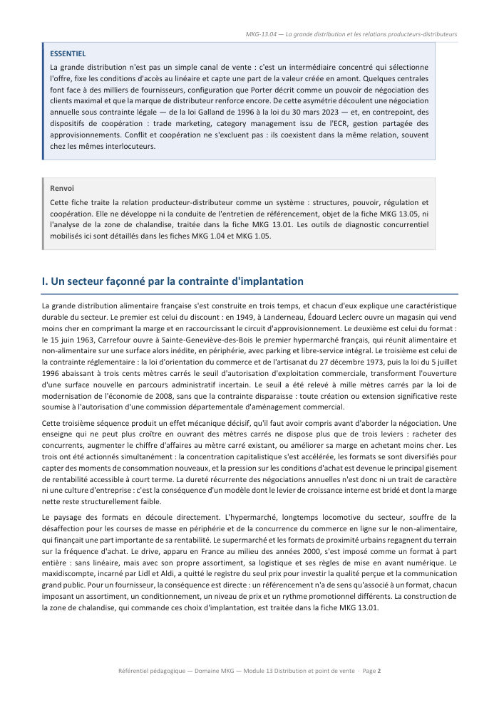 Une page du cours
