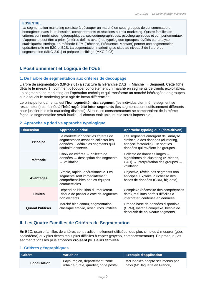 Une page du cours