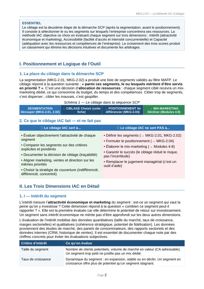 Une page du cours